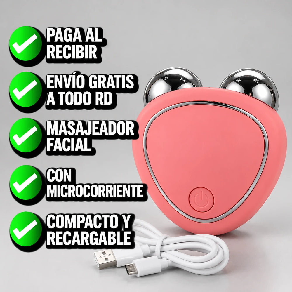 Nuevo Mini Masajeador Facial de Microcorriente FaceEase™