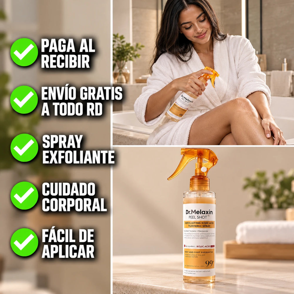 Nuevo Spray Exfoliante Corporal Dr. Melaxin Peel Shot