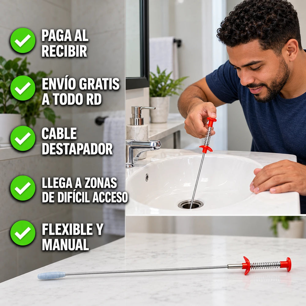 Nuevo Cable Destapador PipeEase™