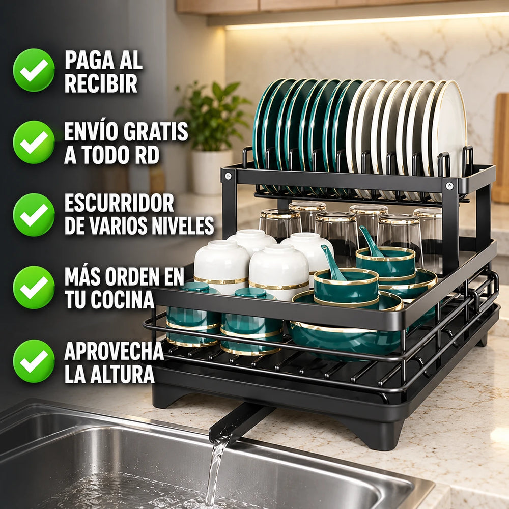 Nuevo Escurridor de Platos DishHaven™