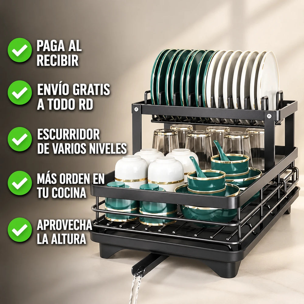 Nuevo Escurridor de Platos DishHaven™