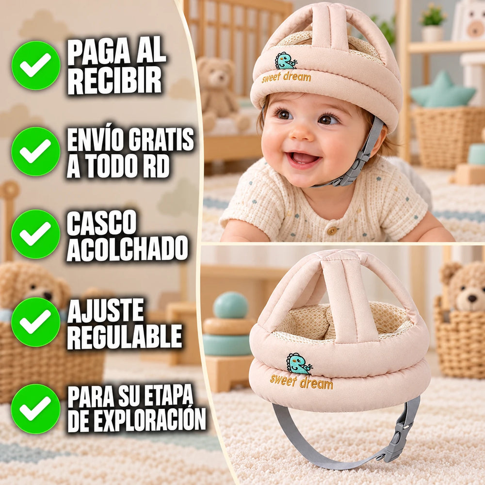 Nuevo Casco Acolchado para Bebé CuddleCap™