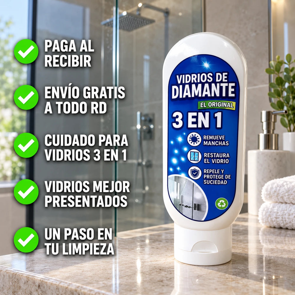 Nuevo Limpiador 3 en 1 Vidrios de Diamante™