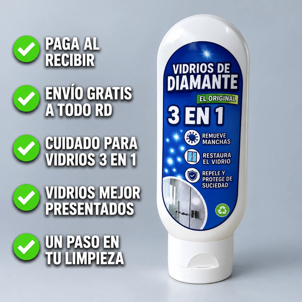 Nuevo Limpiador 3 en 1 Vidrios de Diamante™