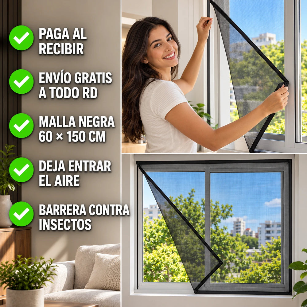 Nueva Malla Negra para Ventanas AirGuard™