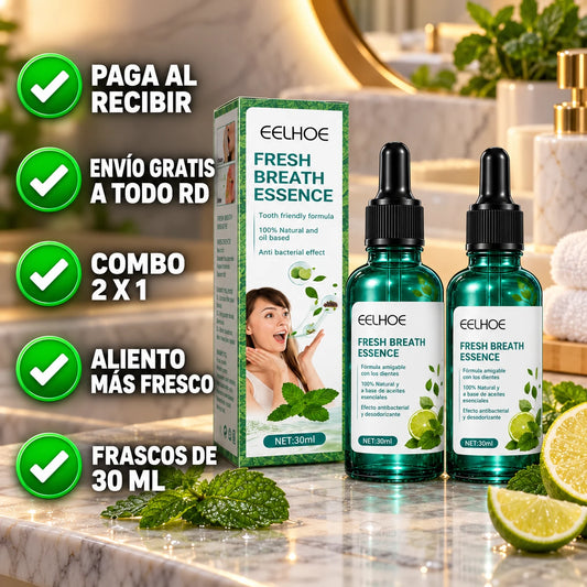 Nuevo Refrescante Bucal Fresh Breath Essence 2×1
