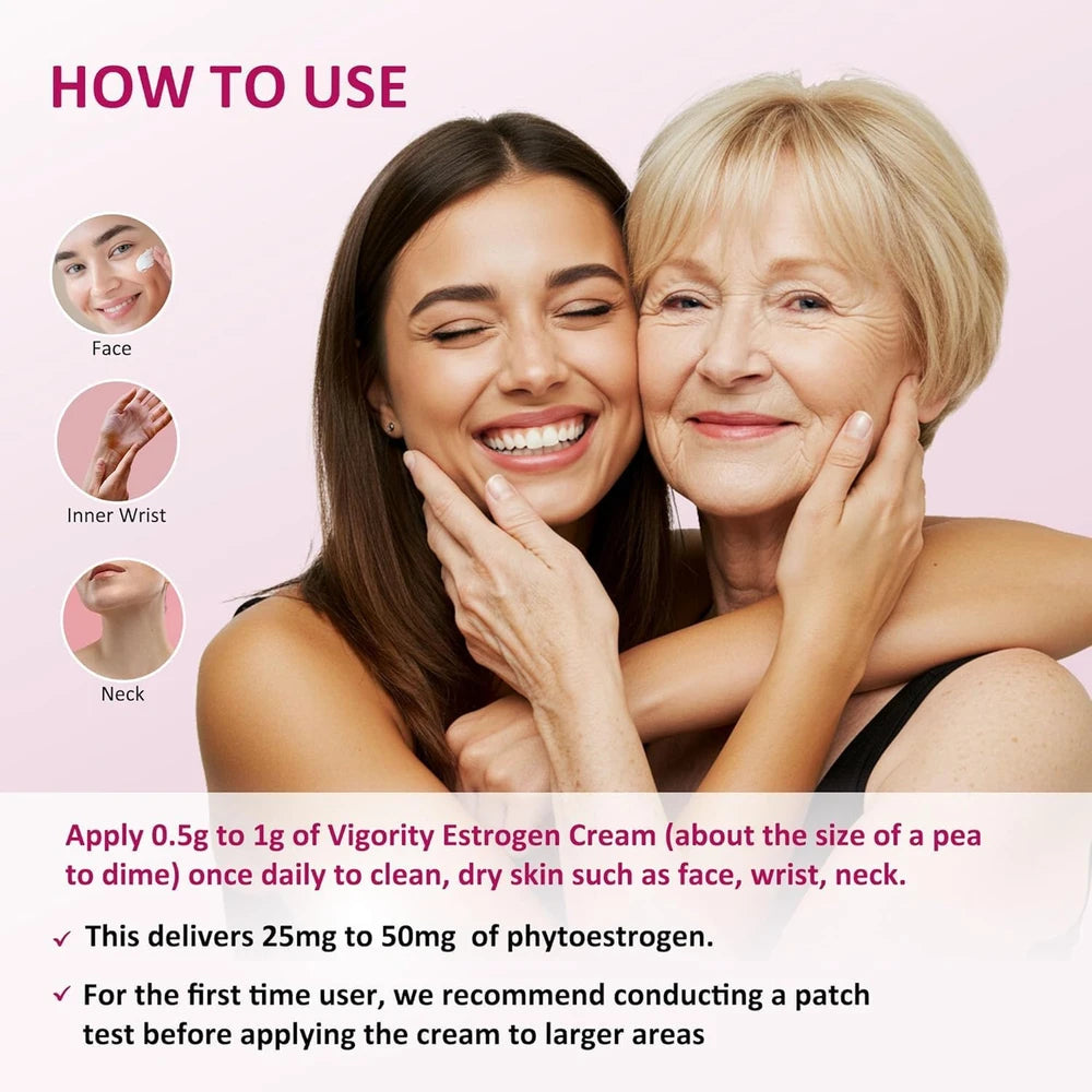Nueva VIGORITY ESTROGEN CREAM™ - Bienestar durante la menopausia ✨