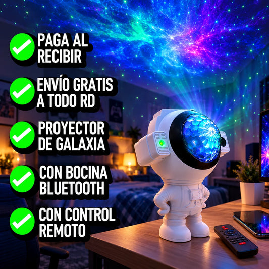 Nuevo Proyector Astronauta con Bocina Bluetooth AstroSound™