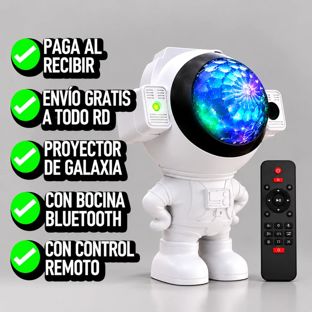 Nuevo Proyector Astronauta con Bocina Bluetooth AstroSound™