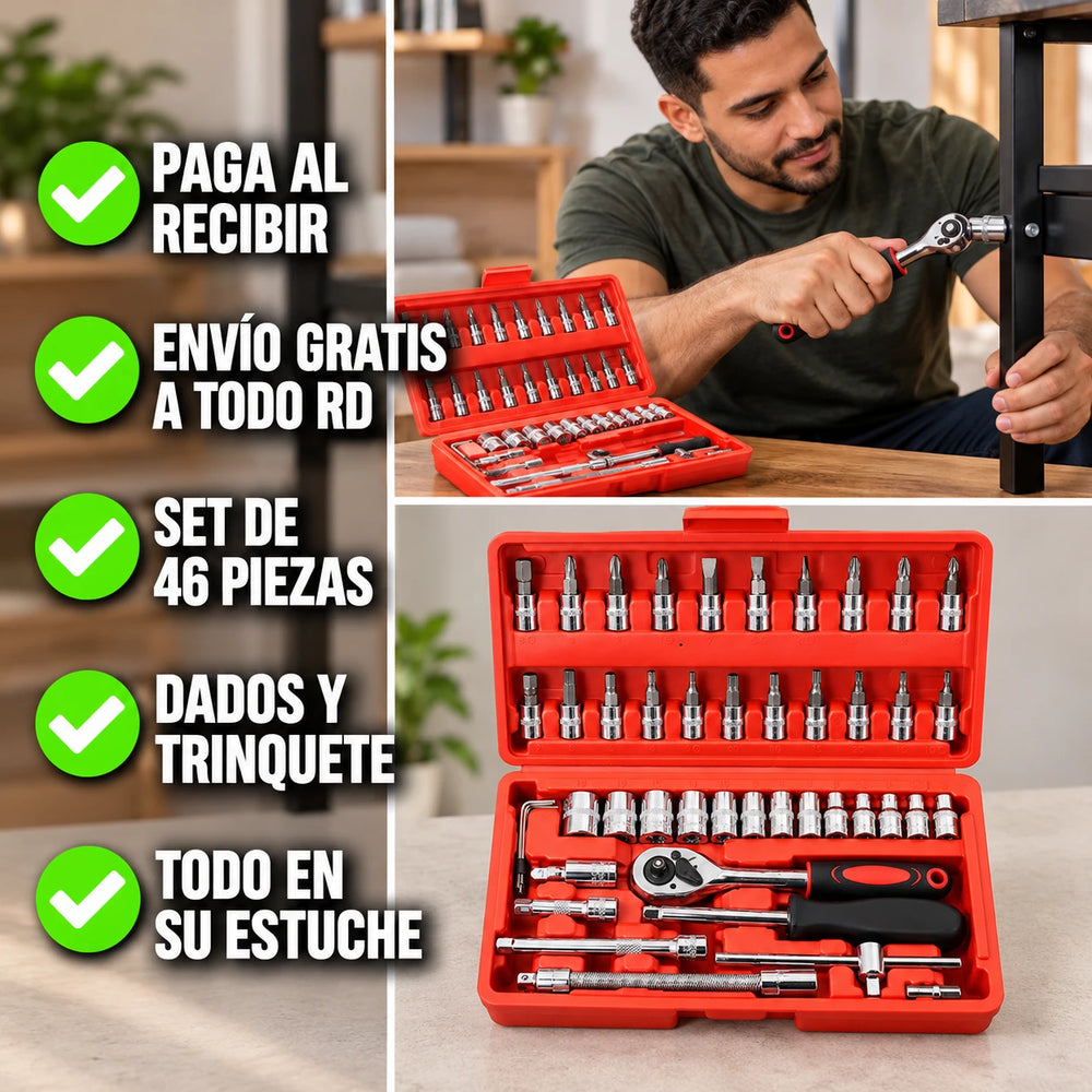 Nuevo Set de Herramientas de 46 Piezas ToolSuite™