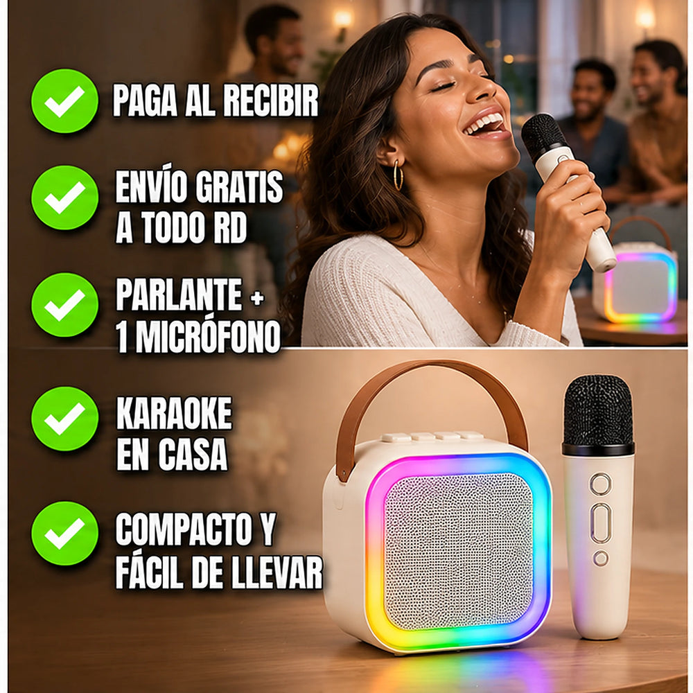 Nuevo Mini Parlante con Micrófono SingJoy™