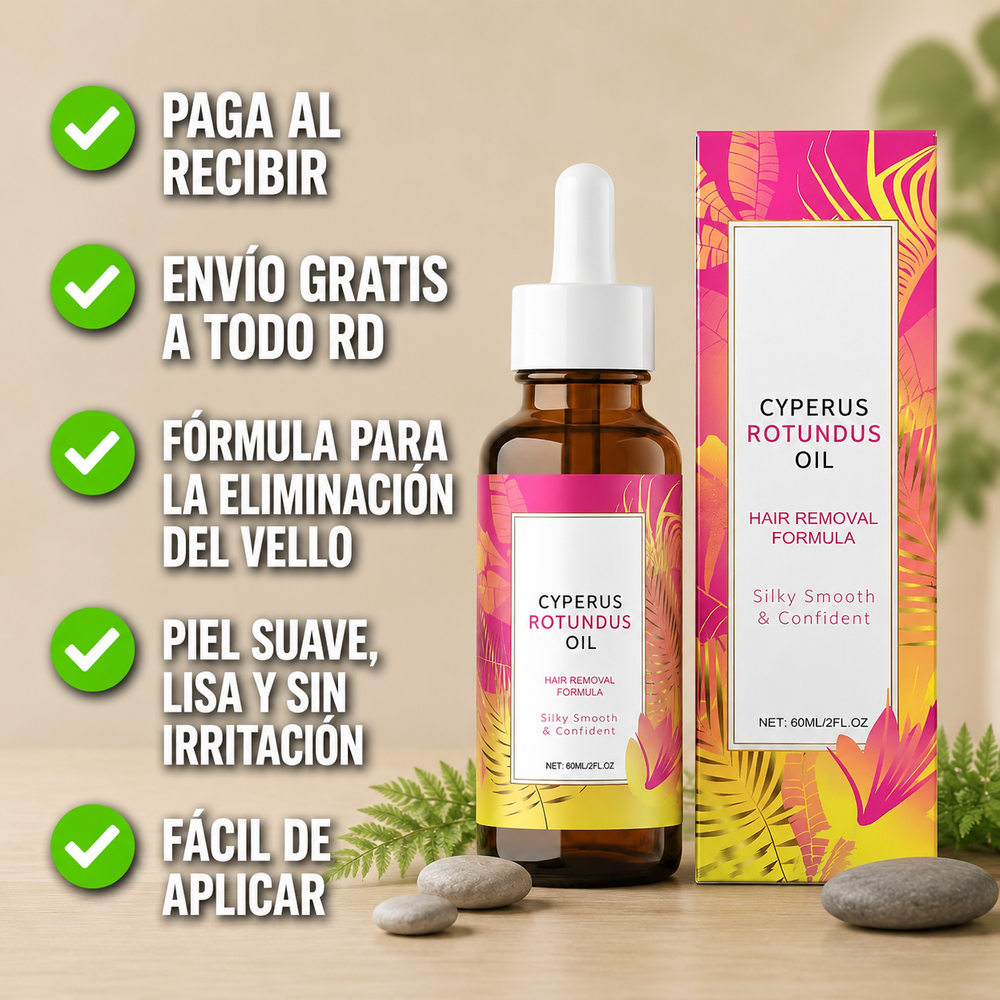 Nuevo Cyperus Rotundus™  - Vello fino y menos visible con Raiz de Cyperus Rotundus