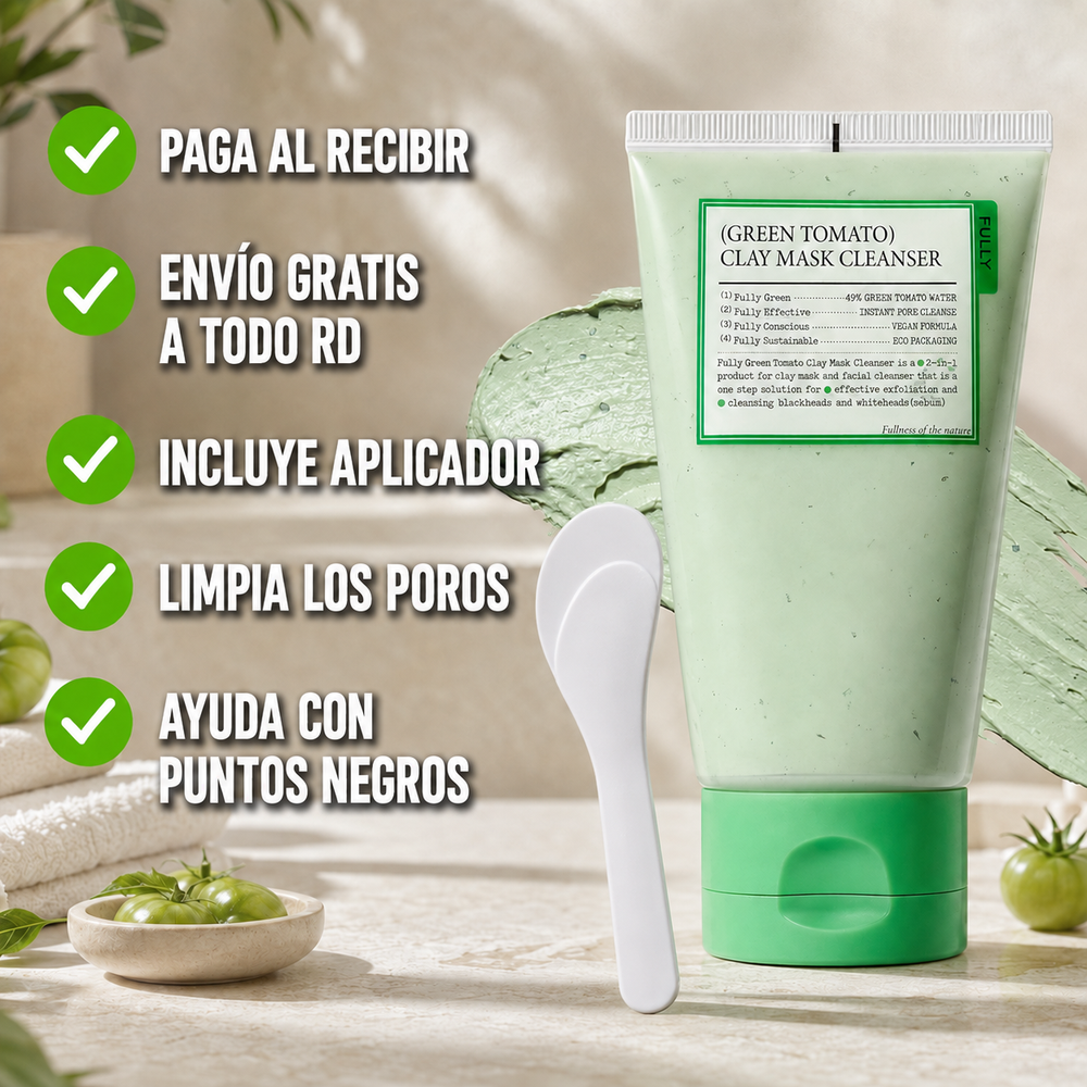 Nueva GREEN TOMATO™ - Limpieza profunda de poros y puntos negros ✨