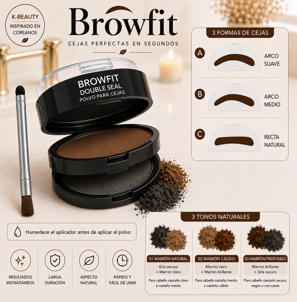 Nuevo Kit BROWFIT™ coreano - Cejas perfectas en segundos ✨