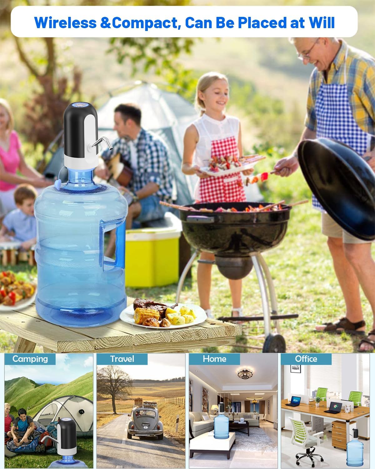 Nuevo Dispensador de Agua Eléctrico para Botellón + 🎁 Regalo Incluido