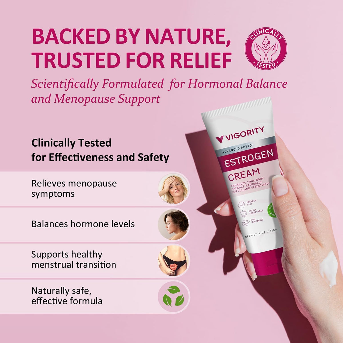 Nuevo Vigority Estrogen Cream para Cuidado Femenino ✨