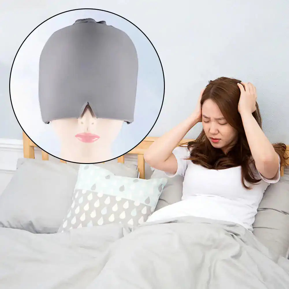 Nuevo Gorro Terapéutico Frío para Migraña, Estrés y Cansancio Visual + 🎁 Regalo Incluido