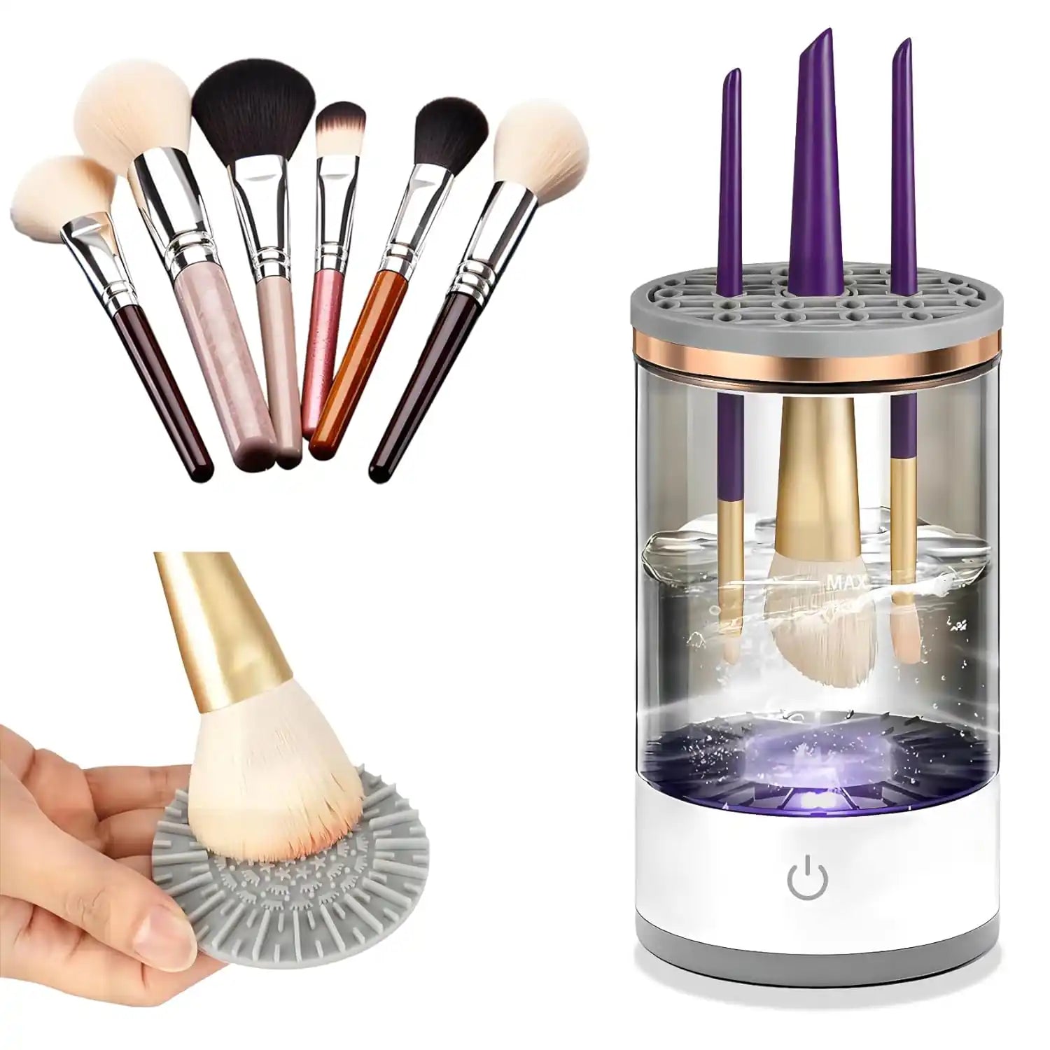 Nueva Máquina limpiadora de brochas de maquillaje eléctrica + 🎁 Regalo Incluido