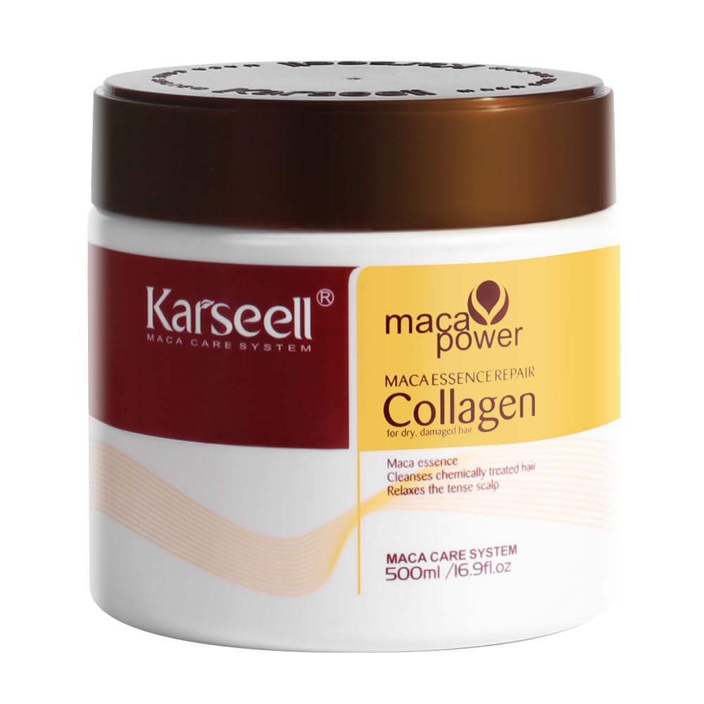 Nueva Mascarilla Karseell con Colágeno para Cabello Seco y Maltratado + 🎁 Regalo Incluido