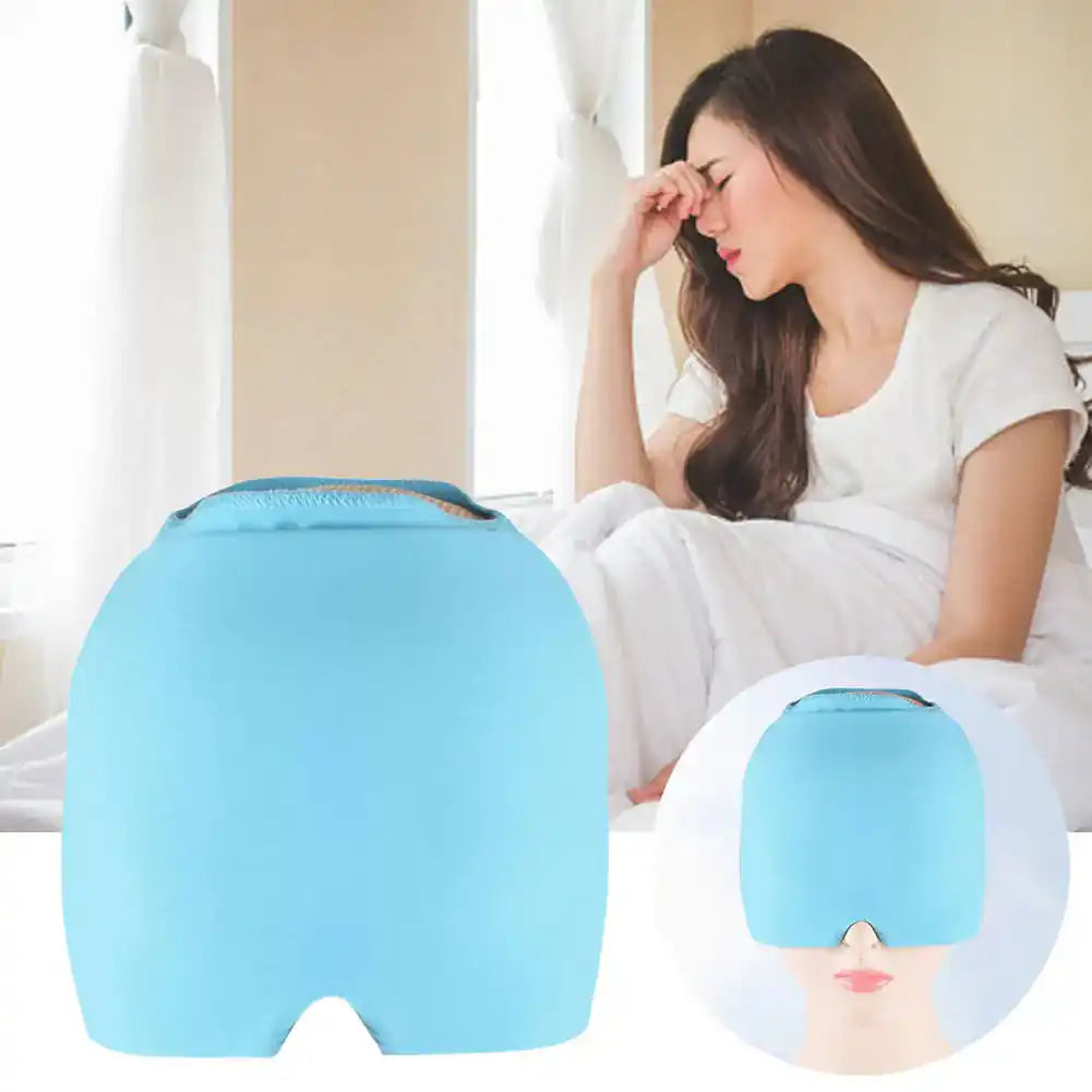 Nuevo Gorro Terapéutico Frío para Migraña, Estrés y Cansancio Visual + 🎁 Regalo Incluido